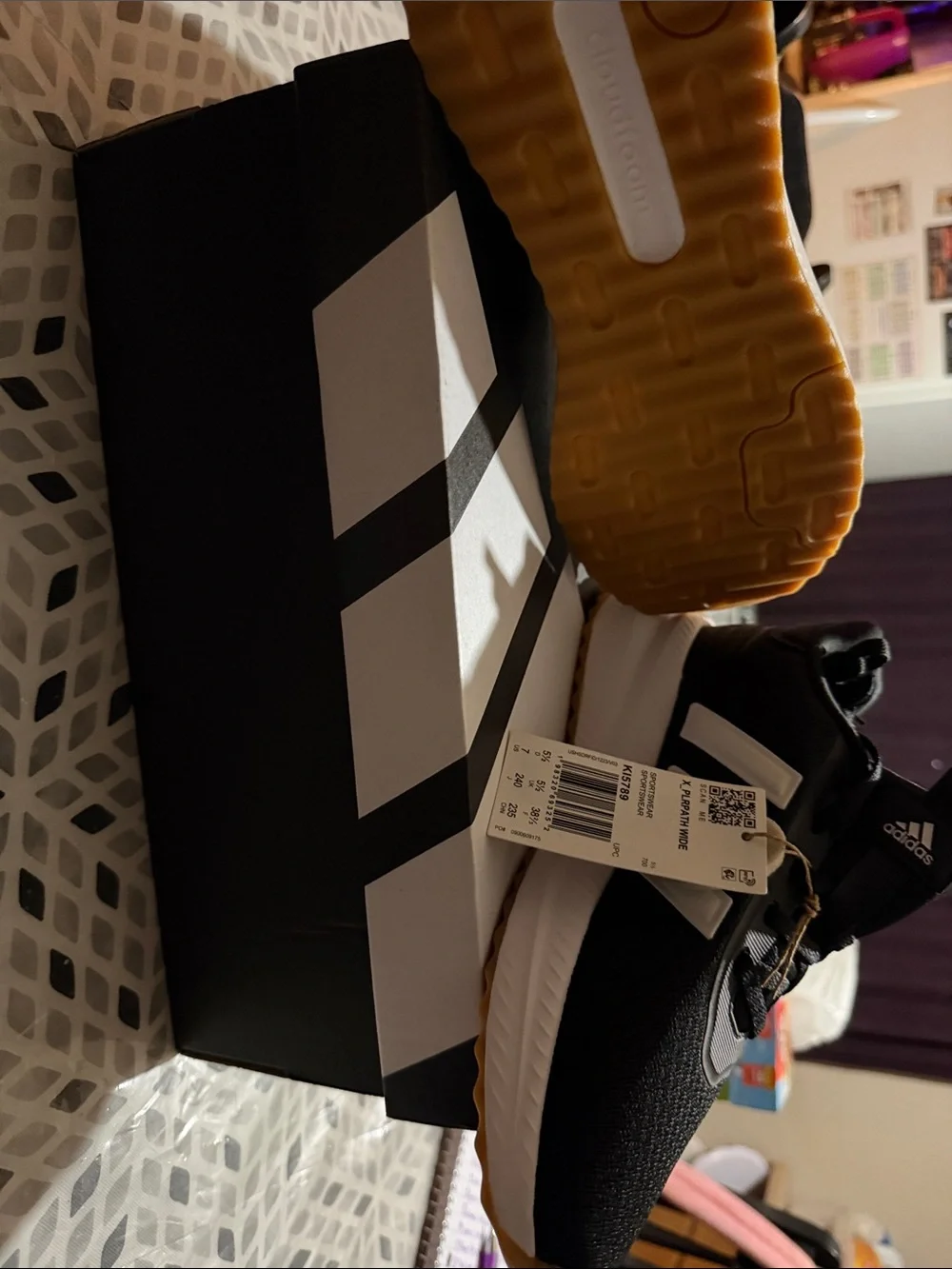 adidas kids Black and White Running Sneakers